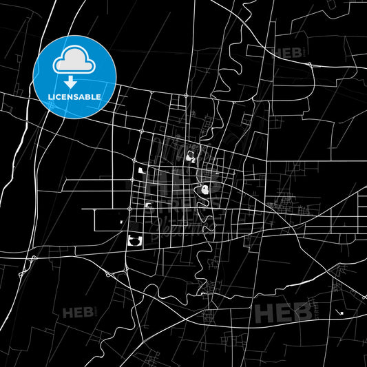 Cangzhou, China PDF map