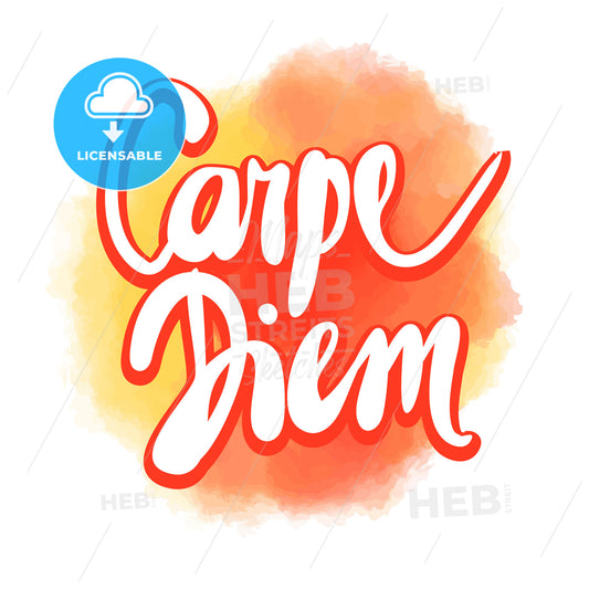 Carpe diem hand lettering – instant download