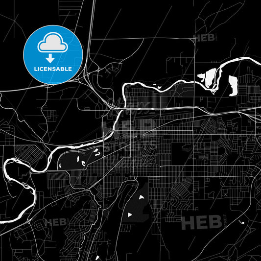 Casper, Wyoming, United States, PDF map