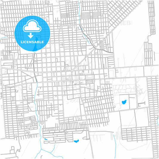 Castanhal, Brazil, city map with high quality roads.