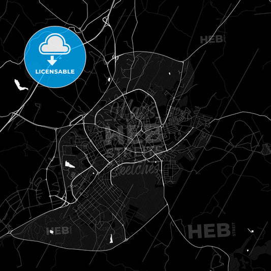 Castelo Branco, Portugal PDF map