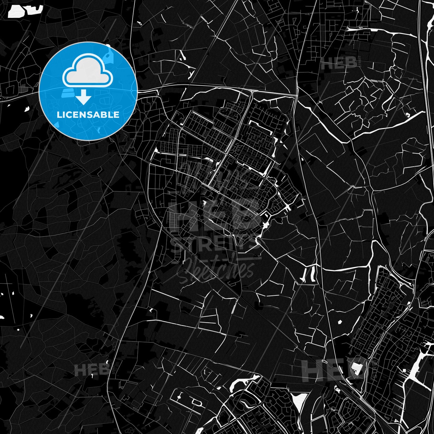 Castricum, Netherlands PDF map