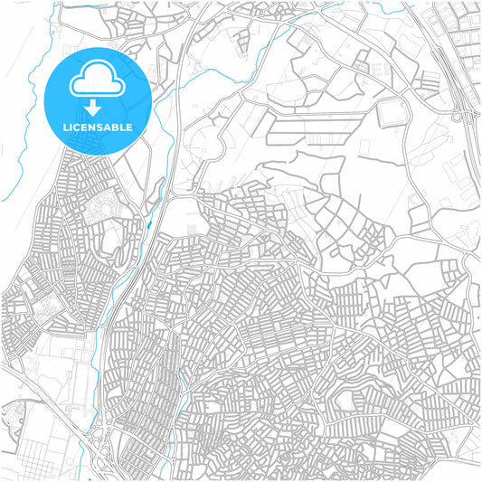 Çayırova, Kocaeli, Turkey, city map with high quality roads.