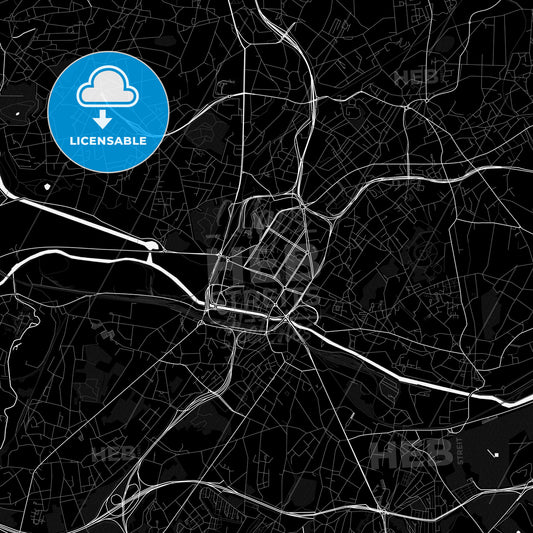 Charleroi, Belgium PDF map