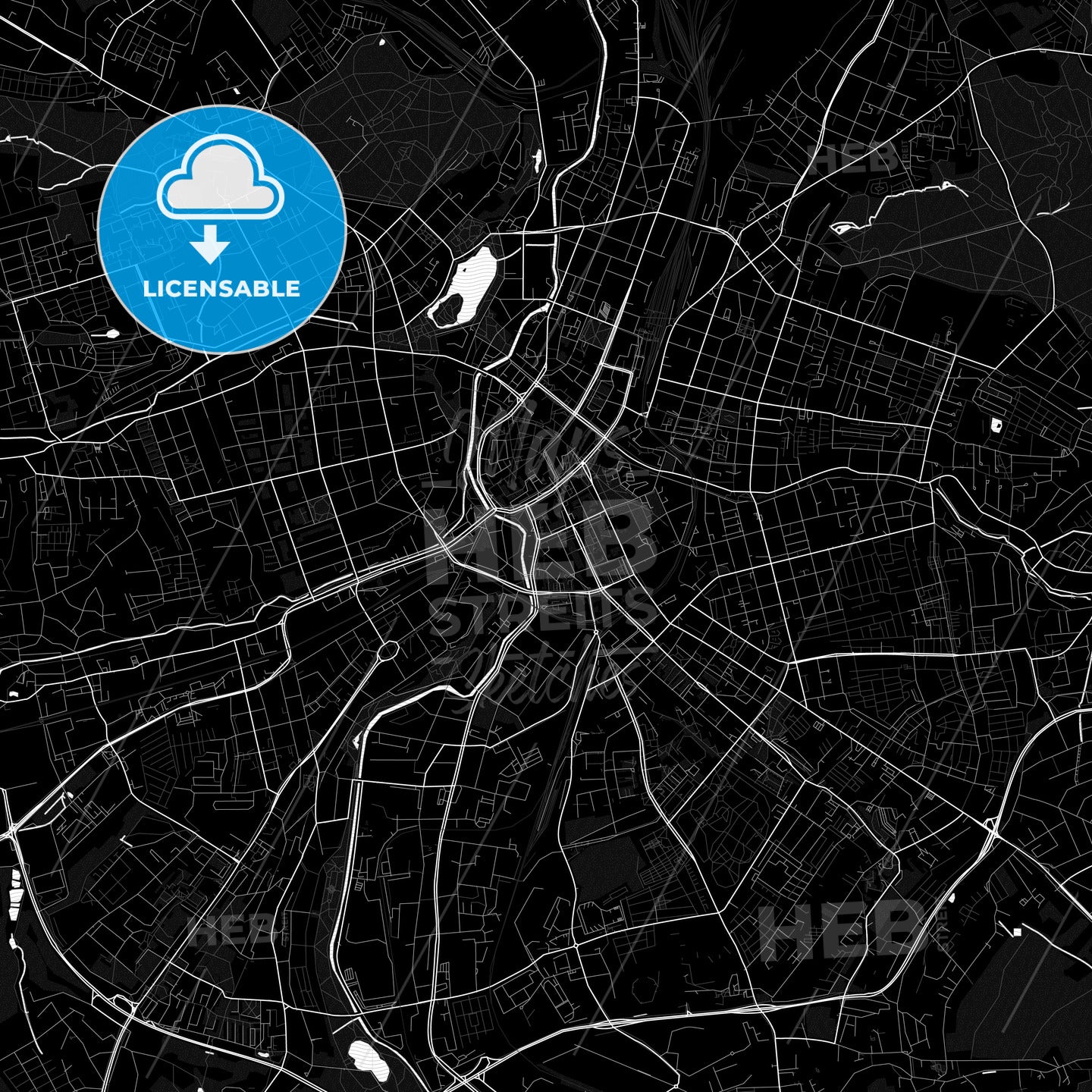 Chemnitz, Germany PDF map