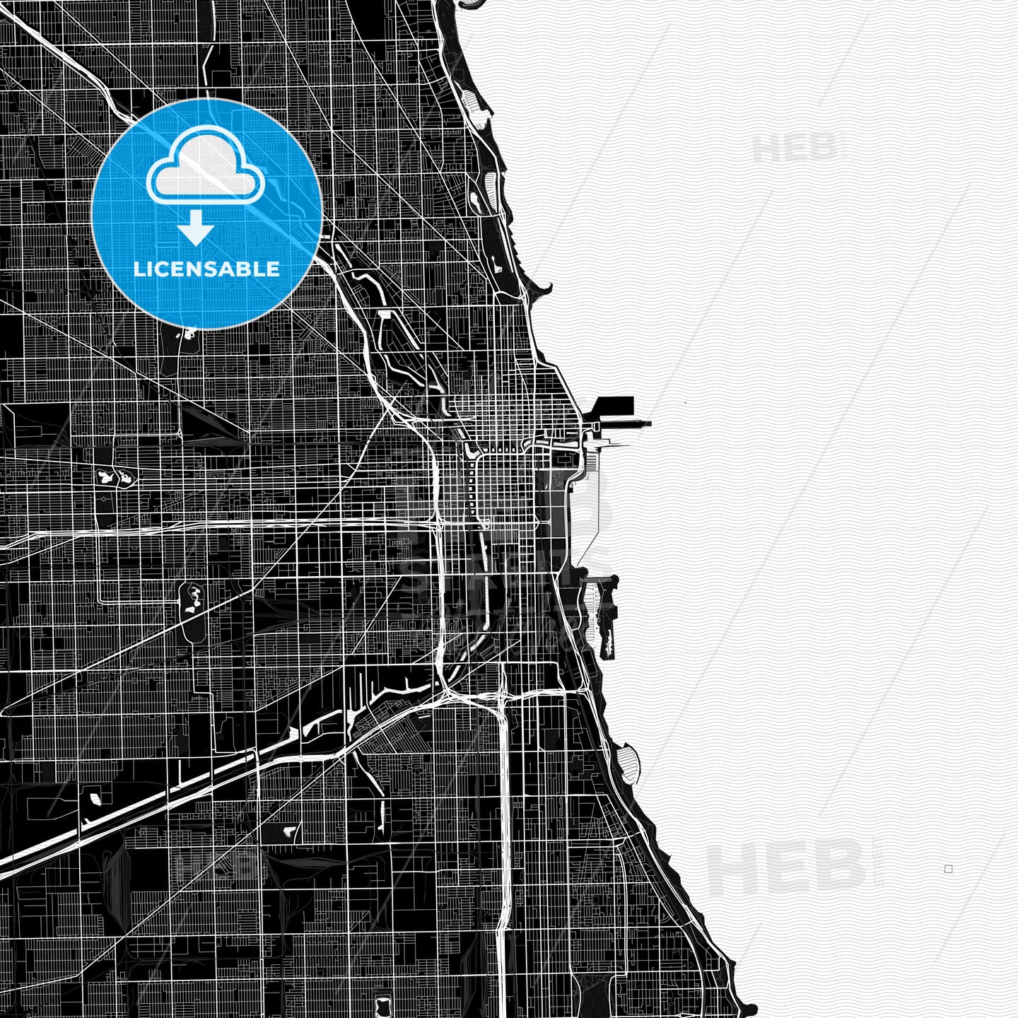 Chicago, Illinois, United States, PDF map