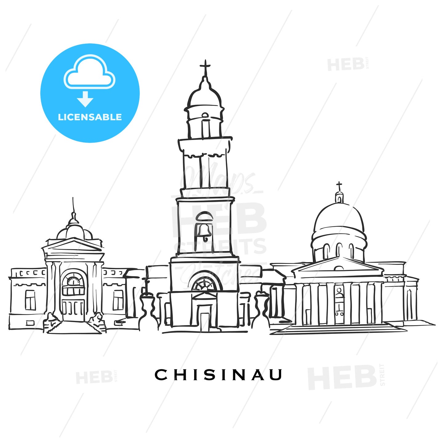 Chisinau Moldova famous architecture – instant download