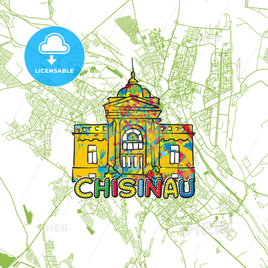 Chisinau Travel Art Map