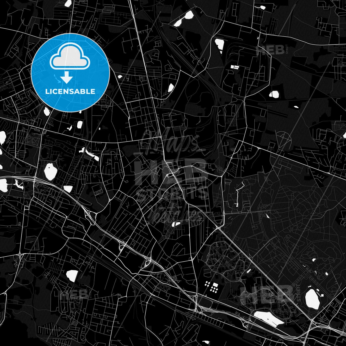 Chorzów, Poland PDF map