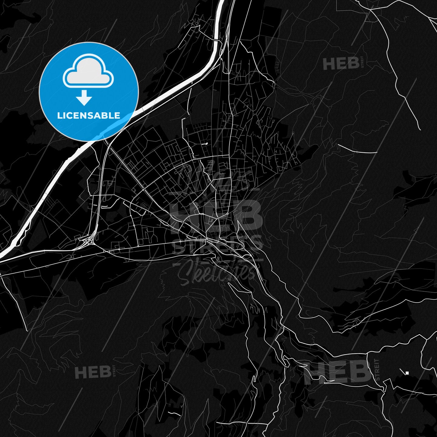 Chur, Switzerland PDF map