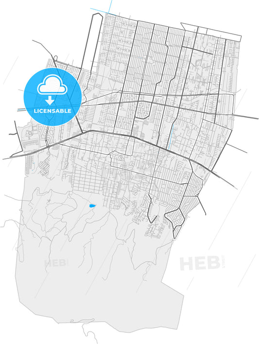 Coacalco de Berriozábal, México, Mexico, high quality vector map