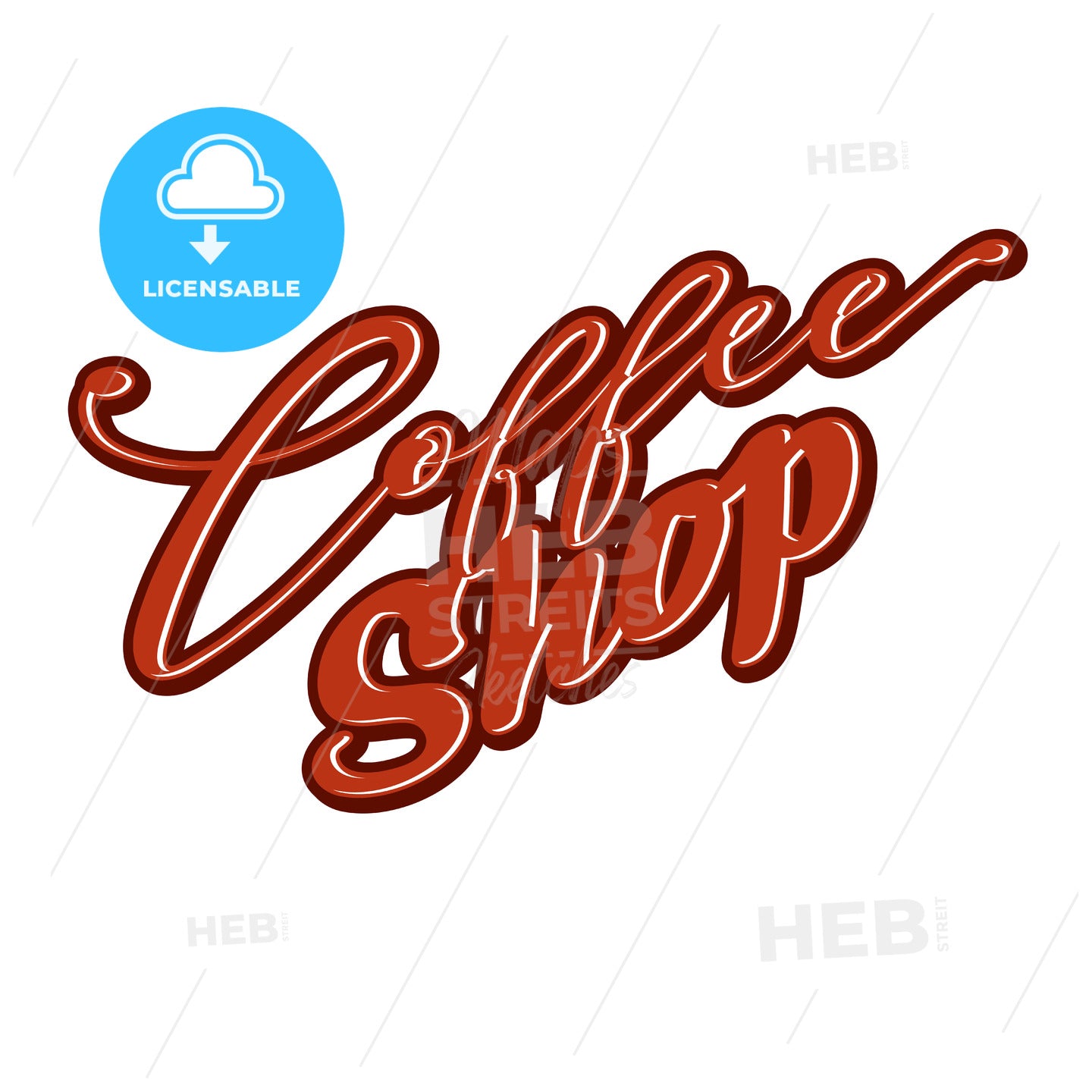 Coffee Shop lettering – instant download