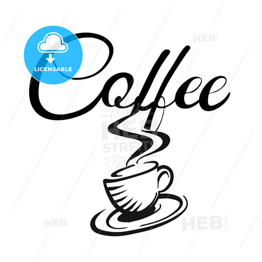 Coffee cup and coffe logo – instant download