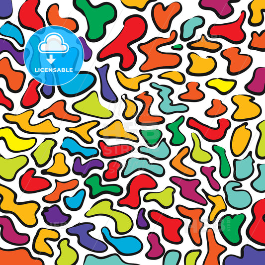 Colorful fluid wallpaper pattern – instant download