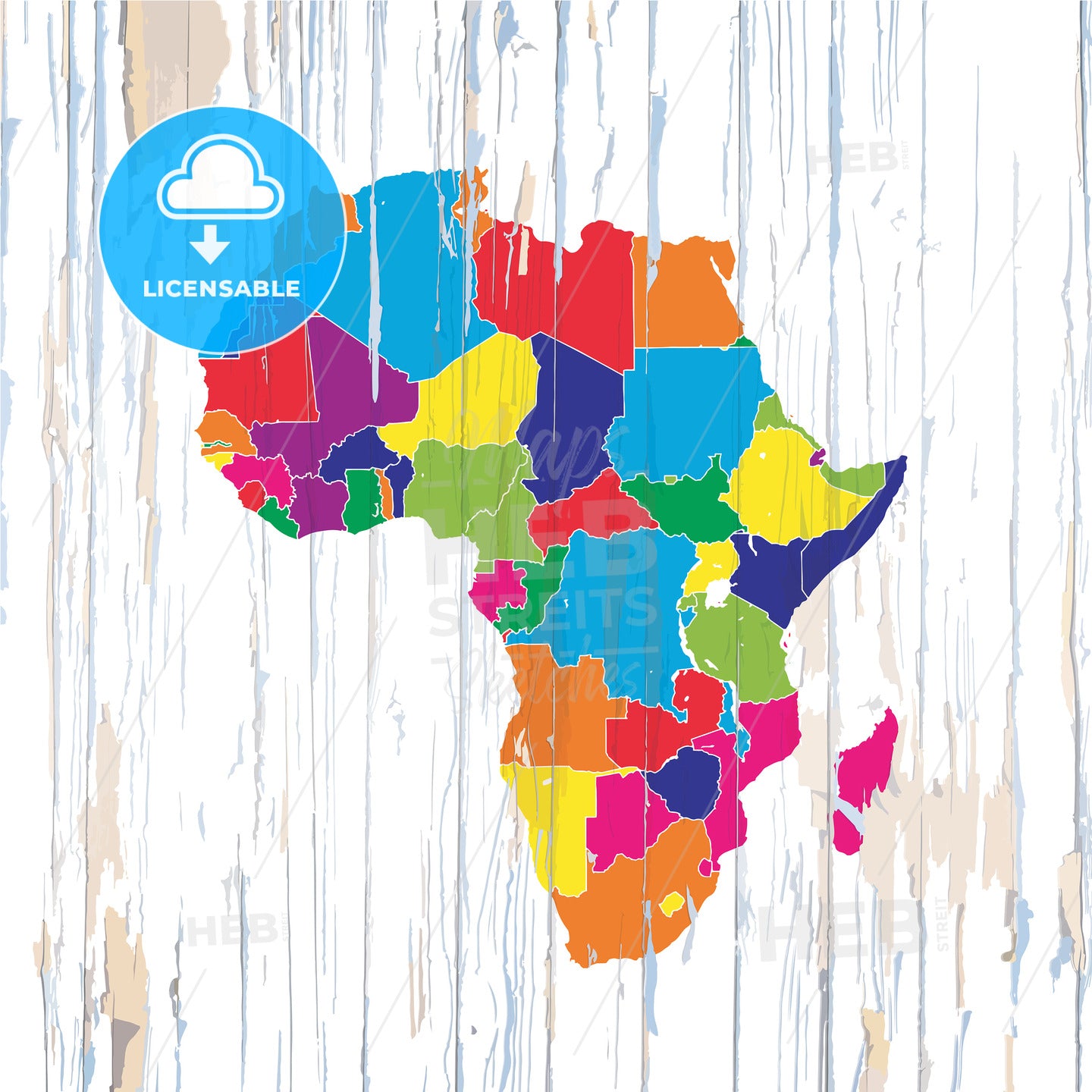 Coutries Vector Colorful Map Of African Coutries – HEBSTREITS