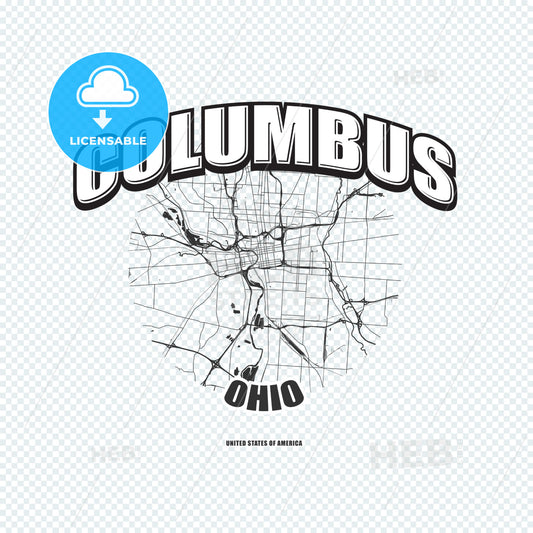 Columbus, Ohio, logo artwork – instant download