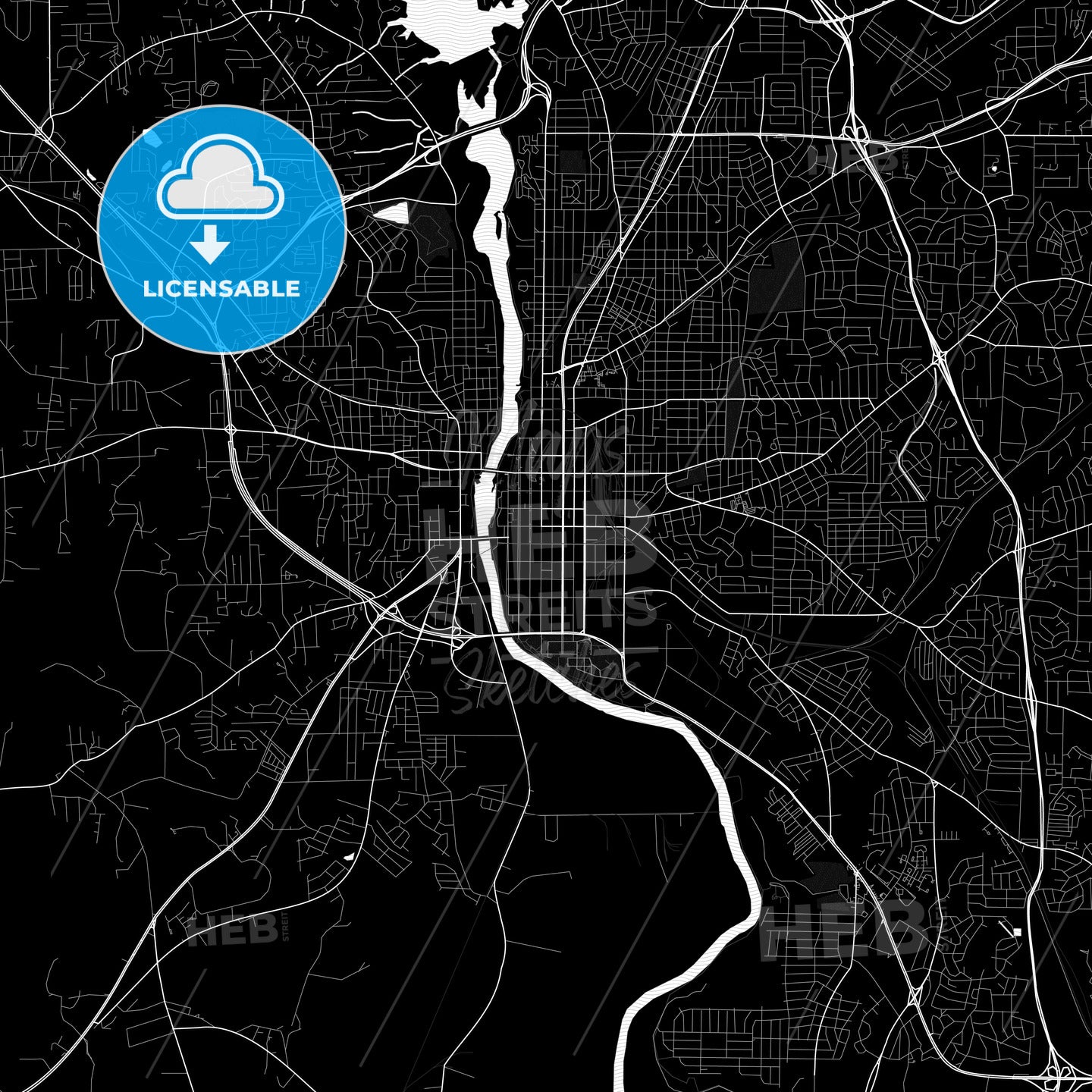 Columbus, Georgia, United States, PDF map