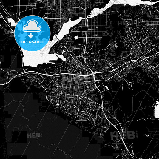 Corona, California, United States, PDF map