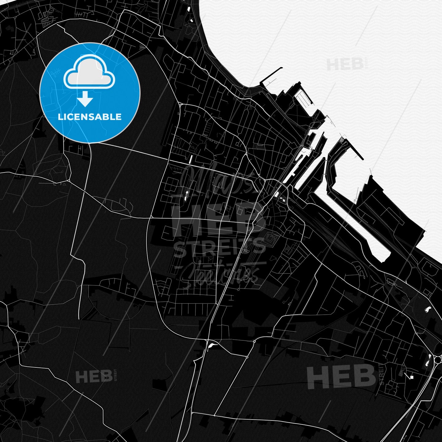 Cuxhaven, Germany PDF map