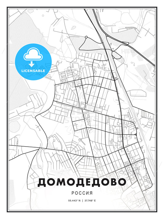 ДОМОДЕДОВО / Domodedovo, Russia, Modern Print Template in Various Formats - HEBSTREITS Sketches