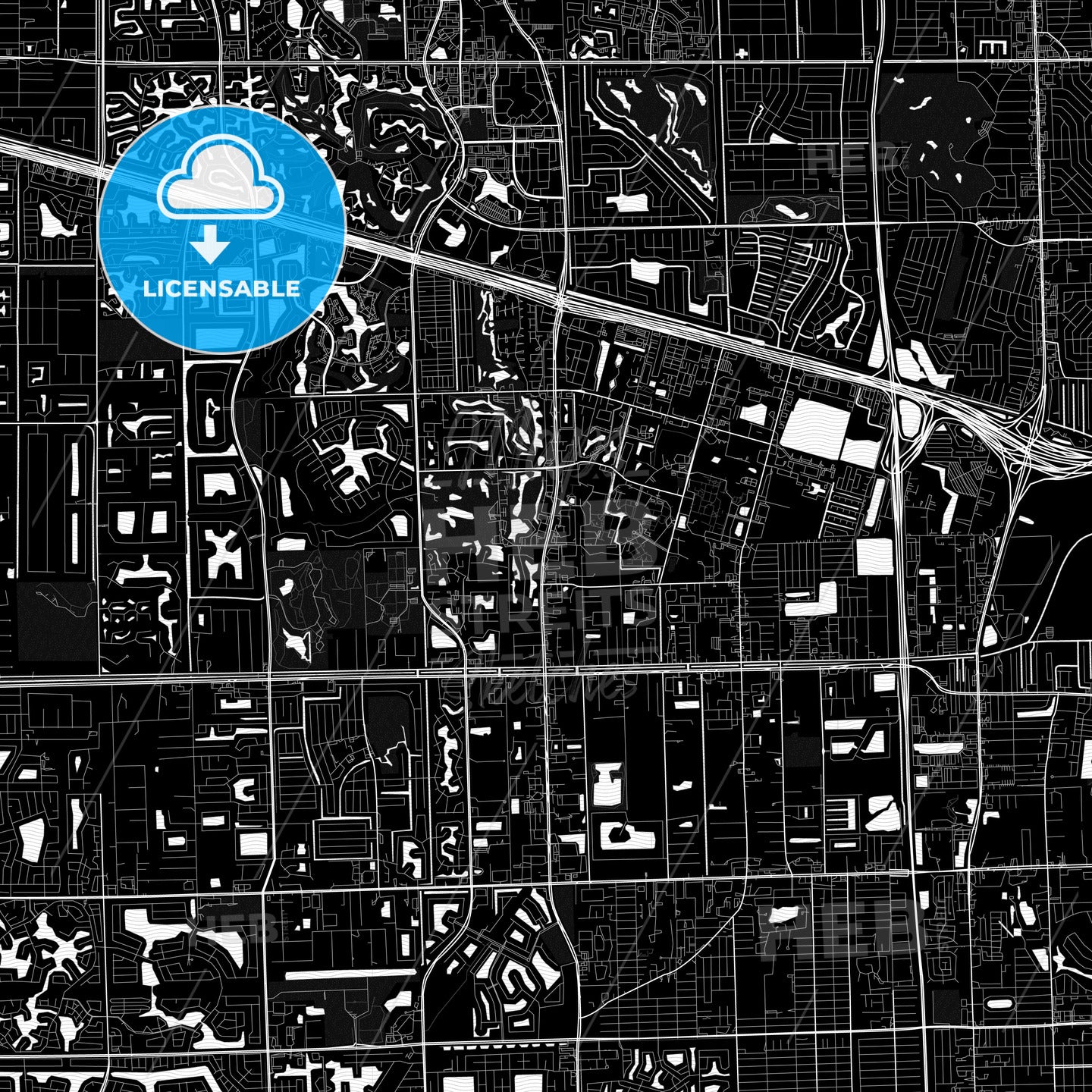 Davie, Florida, United States, PDF map