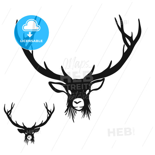 Deer Head Silhouette – instant download