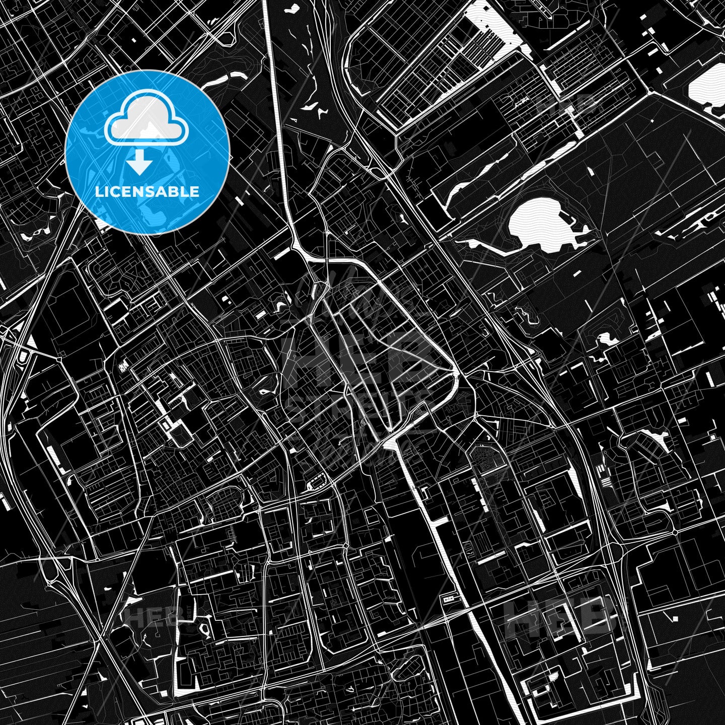 Delft, Netherlands PDF map