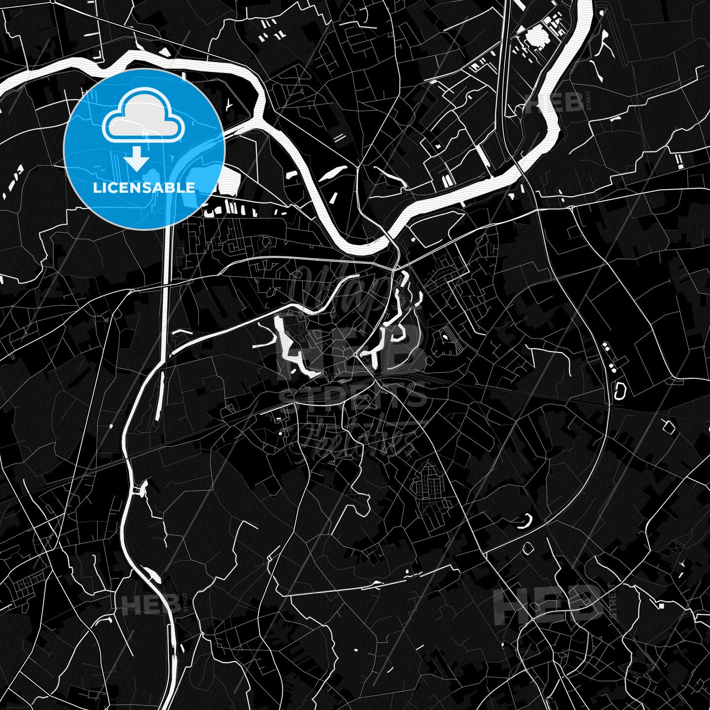 Dendermonde, Belgium PDF map