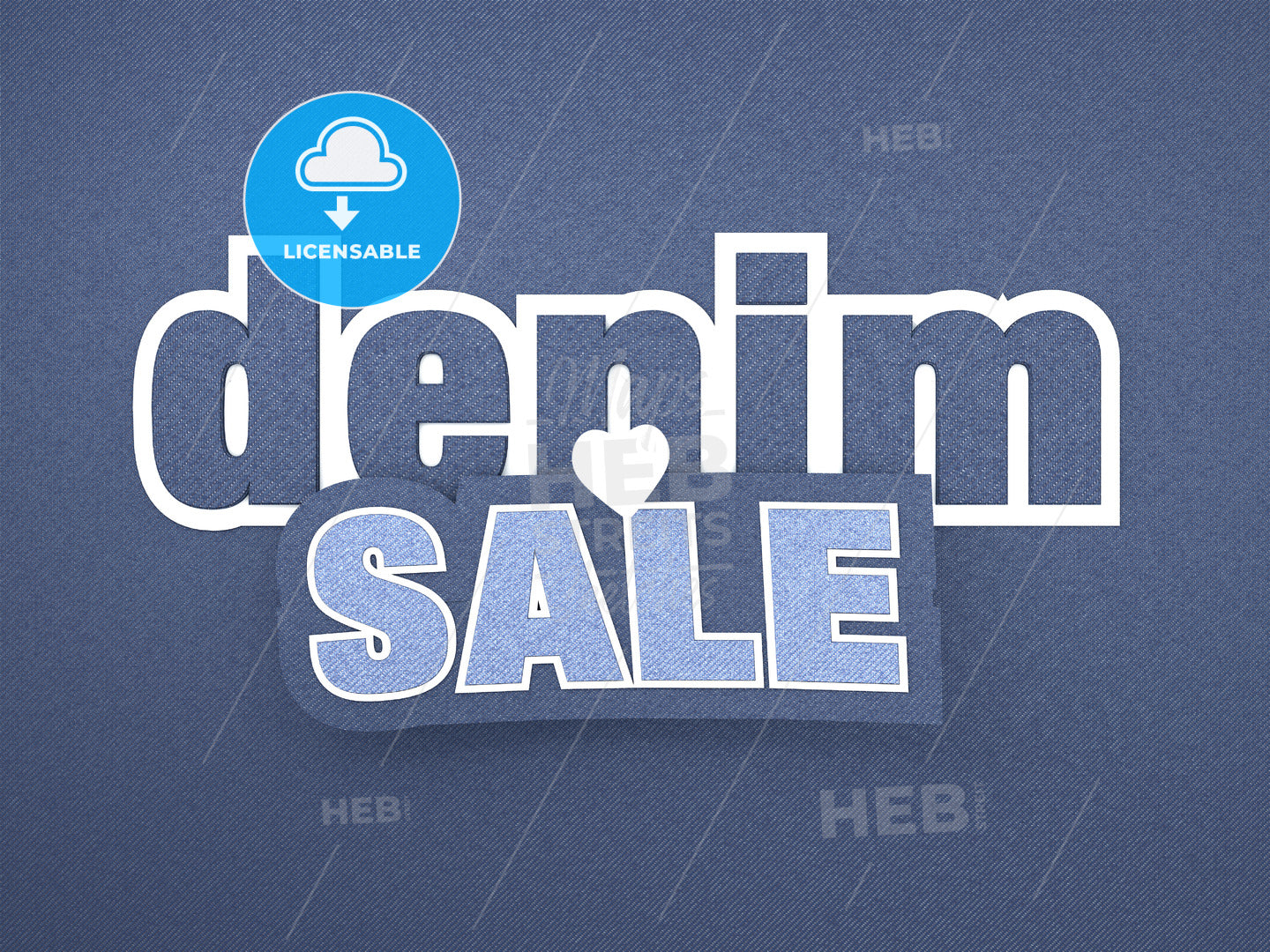 Denim Sale Banner – instant download