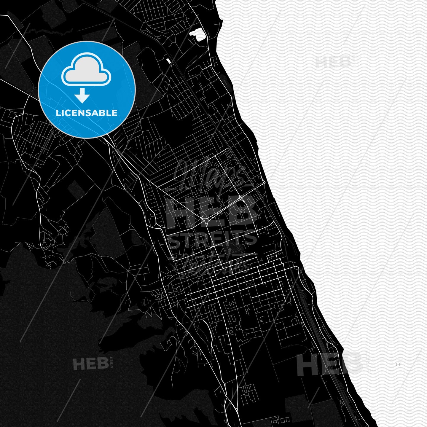 Derpent Map Derbent, Russia Pdf Vector Map Black And White – HEBSTREITS