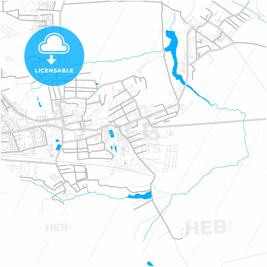 Donskoy, Tula Oblast, Russia, city map with high quality roads.