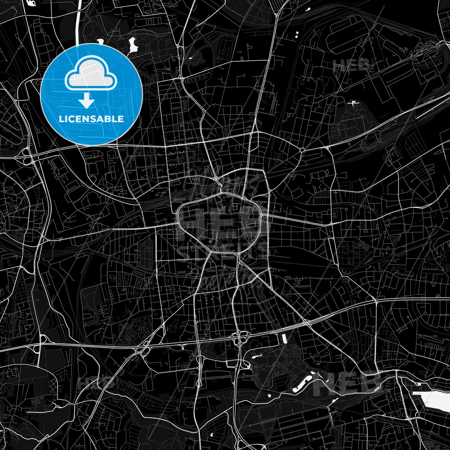 Dortmund, Germany PDF map