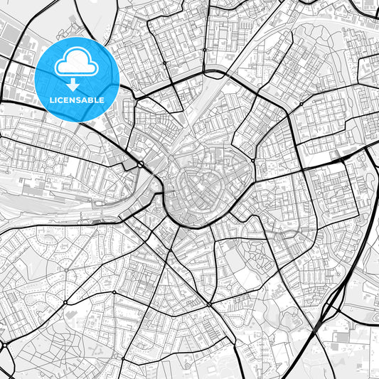 Downtown map of Amersfoort, Netherlands