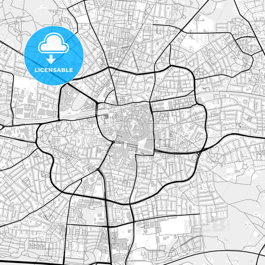 Downtown map of Enschede, Netherlands