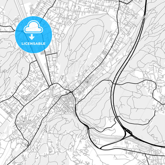 Downtown map of Feldkirch, Austria