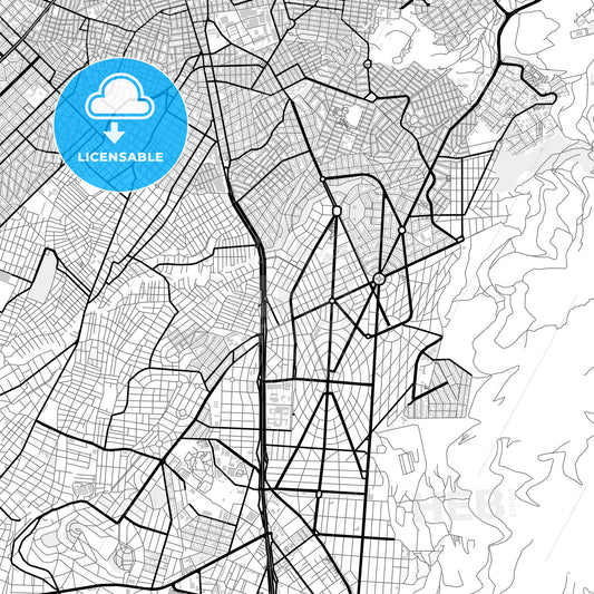 Downtown map of Ilioupoli, Greece