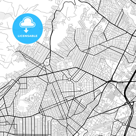 Downtown map of Korydallos, Greece