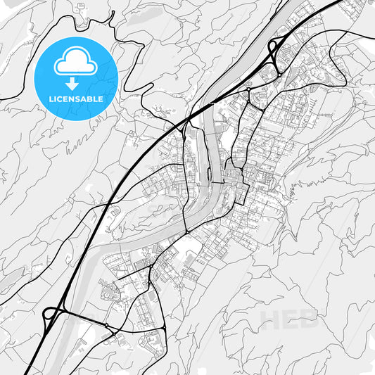 Downtown map of Kufstein, Austria