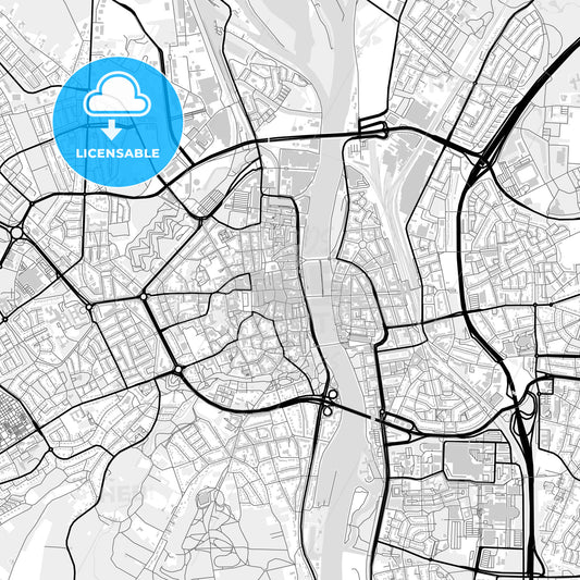 Downtown map of Maastricht, Netherlands