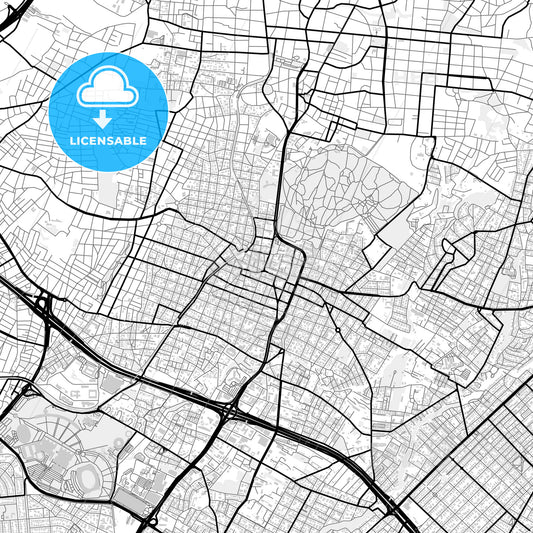 Downtown map of Marousi, Greece