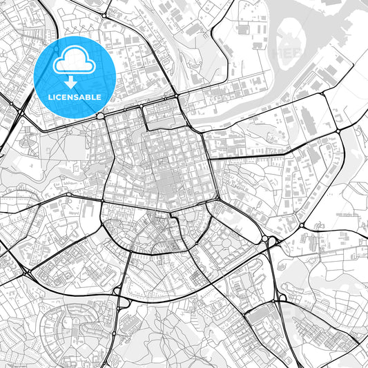 Downtown map of Norrköping, Sweden