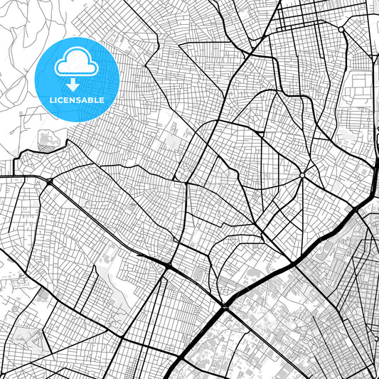 Downtown map of Peristeri, Greece