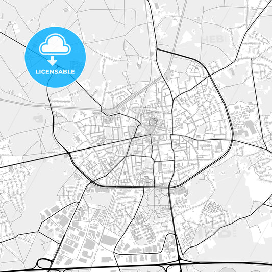 Downtown map of Turnhout, Belgium