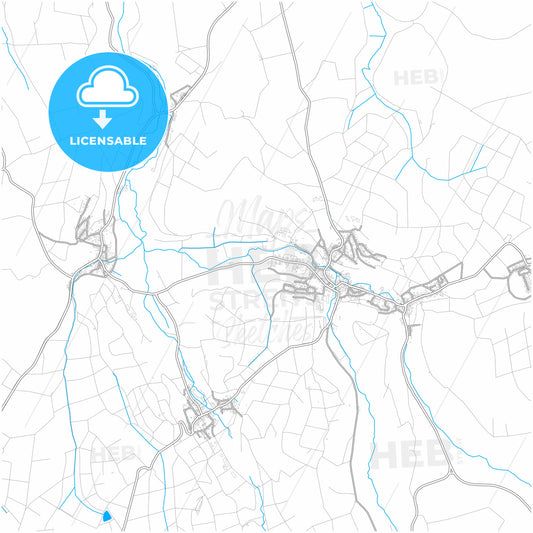 Dreieich, Hesse, Germany, city map with high quality roads.