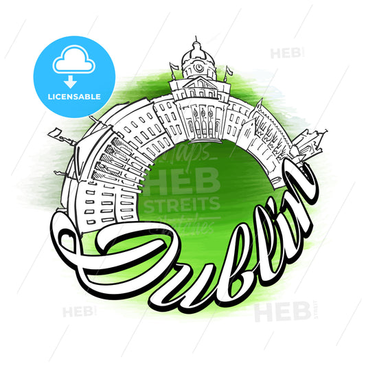Dublin Panorama Logo Design – instant download