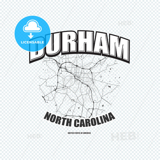 Durham, North Carolina, logo artwork – instant download