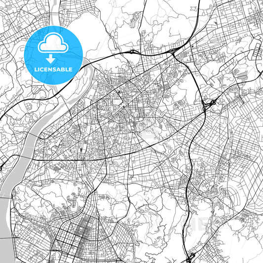 倉敷市 Kurashiki, City Map, Light