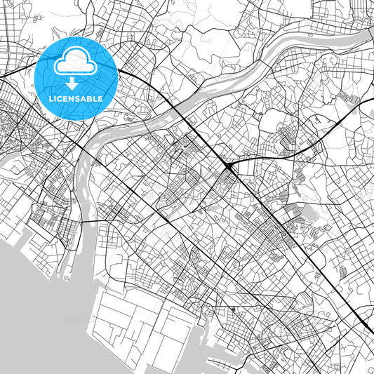加古川市 Kakogawa, City Map, Light
