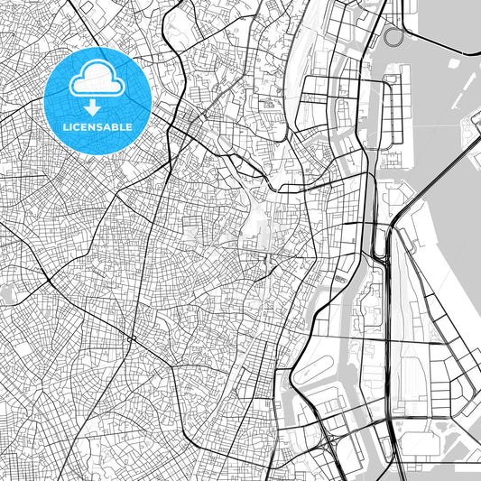 品川区 Shinagawa, City Map, Light