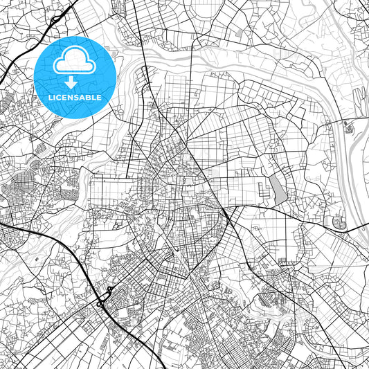 川越市 Kawagoe, City Map, Light